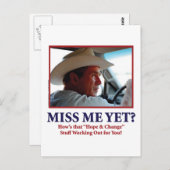 Miss mich doch? postkarte (Vorne/Hinten)