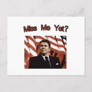 Miss mich doch? Reagan Posterized Postkarte