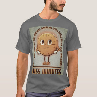 Miss Minutes AI Mascot Graphic T - Shirt