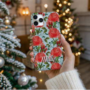 Miss Molly - Nachlaufende Rose Künstlerische Handy iPhone 16 Pro Hülle