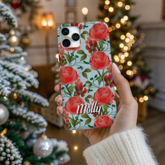 Miss Molly - Nachlaufende Rose Künstlerische Handy iPhone 16 Pro Hülle