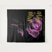 Miss Moody Lila Rose Dark Bridal Backdrop Wandteppich (Vorderseite (Horizontal))