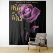 Miss Moody Lila Rose Dark Bridal Backdrop Wandteppich (Beispiel)