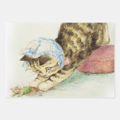 “Miss Moppet Chases a Mouse” by Beatrix Potter Geschenkpapier Set (Vorderseite 3)