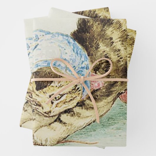 “Miss Moppet Chases a Mouse” by Beatrix Potter Geschenkpapier Set (Beispiel)