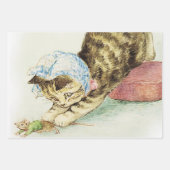 “Miss Moppet Chases a Mouse” by Beatrix Potter Geschenkpapier Set (Vorderseite)
