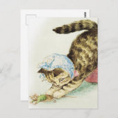 "Miss Moppet chases a Mouse" von Beatrix Potter Postkarte (Vorne/Hinten)