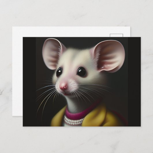 Miss Mouse Niedlich Postkarte (Vorne/Hinten)