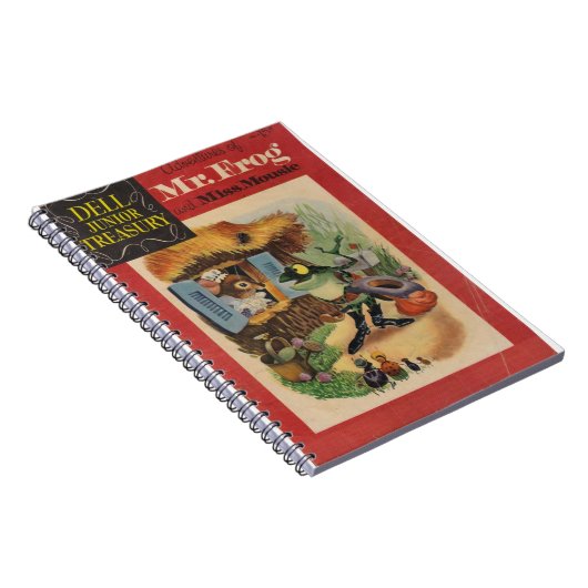 Miss Mousie - Mr Frog - Retro Comic - Fantasie Notizblock (Rechte Seite)