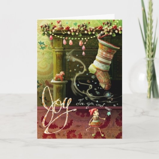 Miss Mousy Mae Weihnachtskarte Feiertagskarte (Vorderseite)
