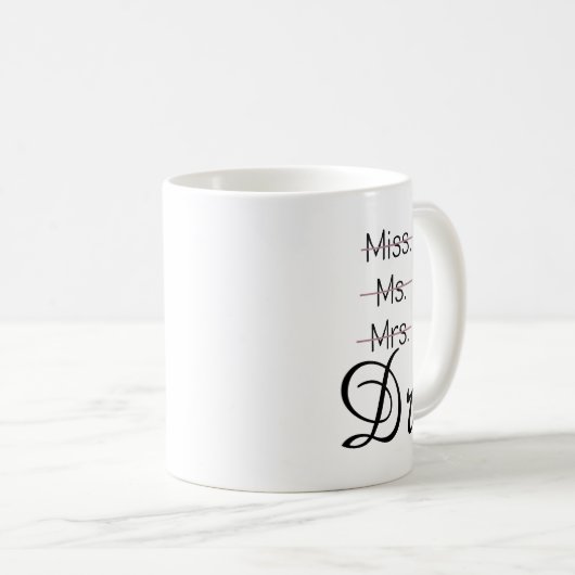 Miss mr mrs Dr. Shirt Kaffeetasse (VorderseiteRechts)