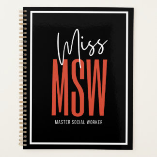Miss MSW Planner Planer