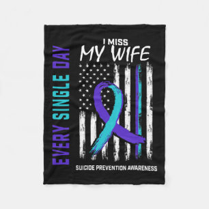Miss My Ehefrau Suicide Awareness Prevention Ameri Fleecedecke