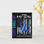 Miss My Son Suicide Awareness Prevention American Karte (Gelbe Blume)
