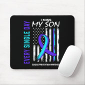 Miss My Son Suicide Prevention Awareness American Mousepad (Mit Mouse)