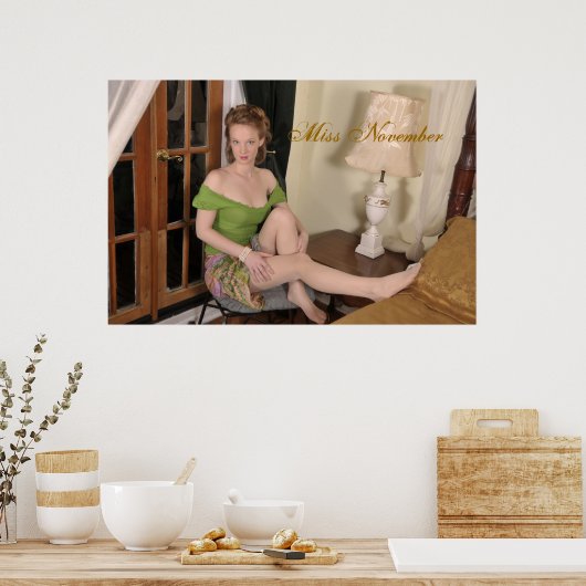 Miss November-Poster Poster (Küche)