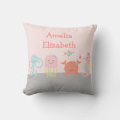 Miss Ocean Girly Sea Life Keepake Pillow Kissen (Vorderseite)
