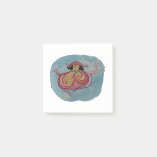 Miss Octopodia Meditation, Art Notes Post-it Klebezettel (Vorderseite)