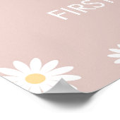 Miss Onederful 1. Geburtstag Daisy Begrüßungszeich Poster (Ecke)