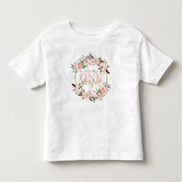 Miss ONEderful Birthday Shirt, Boho, Floral Kleinkind T-shirt