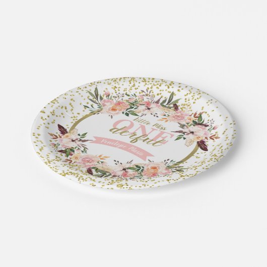 Miss ONEderful Birthday Teller (Schrägansicht)