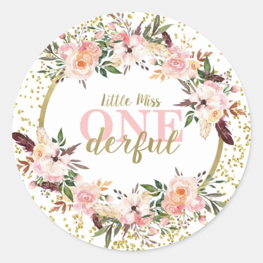 Miss ONEderful Sticker (Vorderseite)