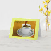 Miss Our Coffee Dates Card Karte (Gelbe Blume)