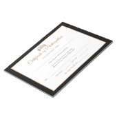 Miss Pageant Certificates-particptn Notizblock (angewinkelt)
