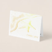 Miss Pageant Custom Foto Seashore Vielen Dank Folienkarte (Vorderseite)