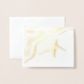 Miss Pageant Custom Foto Seashore Vielen Dank Folienkarte (Vorderseite mit Umschlag)