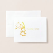 Miss Pageant Foto Daffodil Vielen Dank Folienkarte (Vorderseite mit Umschlag)