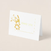 Miss Pageant Foto Daffodil Vielen Dank Folienkarte (Vorderseite)