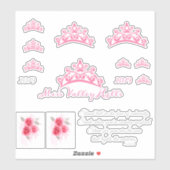 Miss Pageant USA Crown Custom Stickers Aufkleber (Blatt)