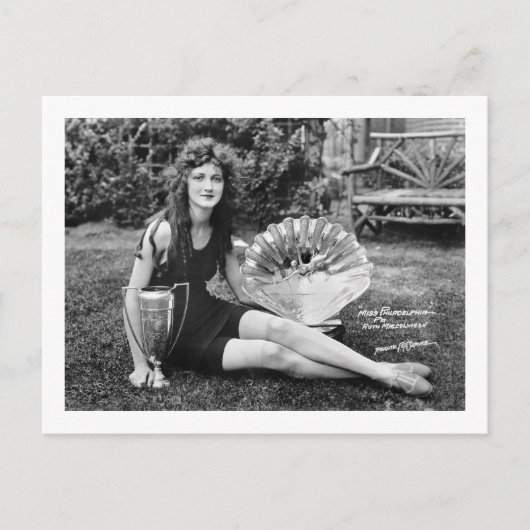 Miss Philadelphia, Anfang des 19. Postkarte (Vorderseite)