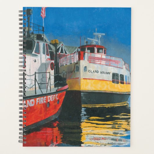 Miss Portland Fireboat and Casco Bay Ferries Planer (Vorderseite)