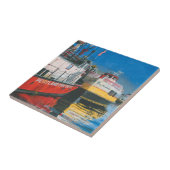 Miss Portland Fireboat und Casco Bay Ferries Fliese (Seite)