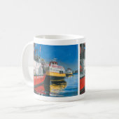 Miss Portland Fireboat und Casco Bay Ferries Kaffeetasse (Vorderseite Links)