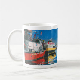 Miss Portland Fireboat und Casco Bay Ferries Kaffeetasse