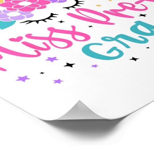 Miss Pre-k Grad Abschluss Mädchen Poster (Ecke)