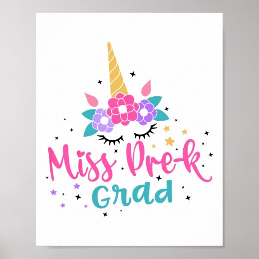 Miss Pre-k Grad Abschluss Mädchen Poster (Vorne)