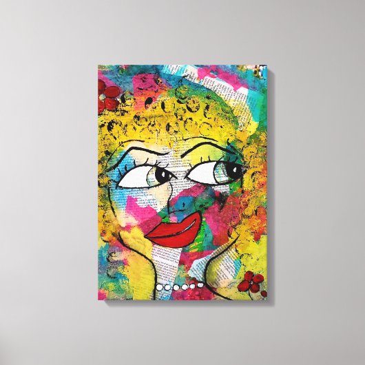 Miss Print Canvas Print Leinwanddruck (Vorderseite)