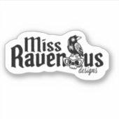 Miss Ravenous Designs Logo-Aufkleber Aufkleber (Vorderseite)