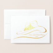 Miss Rodeo Pageant Crown Foil Crown Note Card Folienkarte (Vorderseite mit Umschlag)
