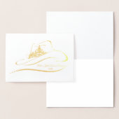 Miss Rodeo Pageant Crown Foil Crown Note Card Folienkarte (Anzeige)