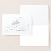 Miss Rodeo Pageant Crown Foil Crown Note Card Folienkarte (Anzeige)