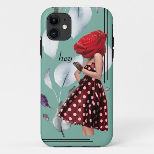 Miss Rose Cool Collage Pop Feminée Case-Mate iPhone Hülle (Rückseite)