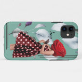 Miss Rose Cool Collage Pop Feminée Case-Mate iPhone Hülle (Rückseite (Horizontal))