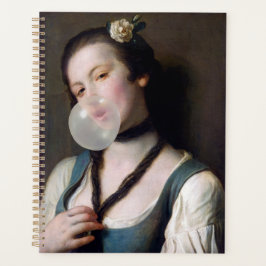 Miss Sassy blowing bubble gum Planer