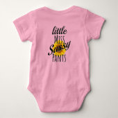 Miss Sassy Pants - Licht - Baby Strampler (Rückseite)