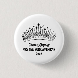 Miss Schönheitskönigin Button Gewinner Krone Pin